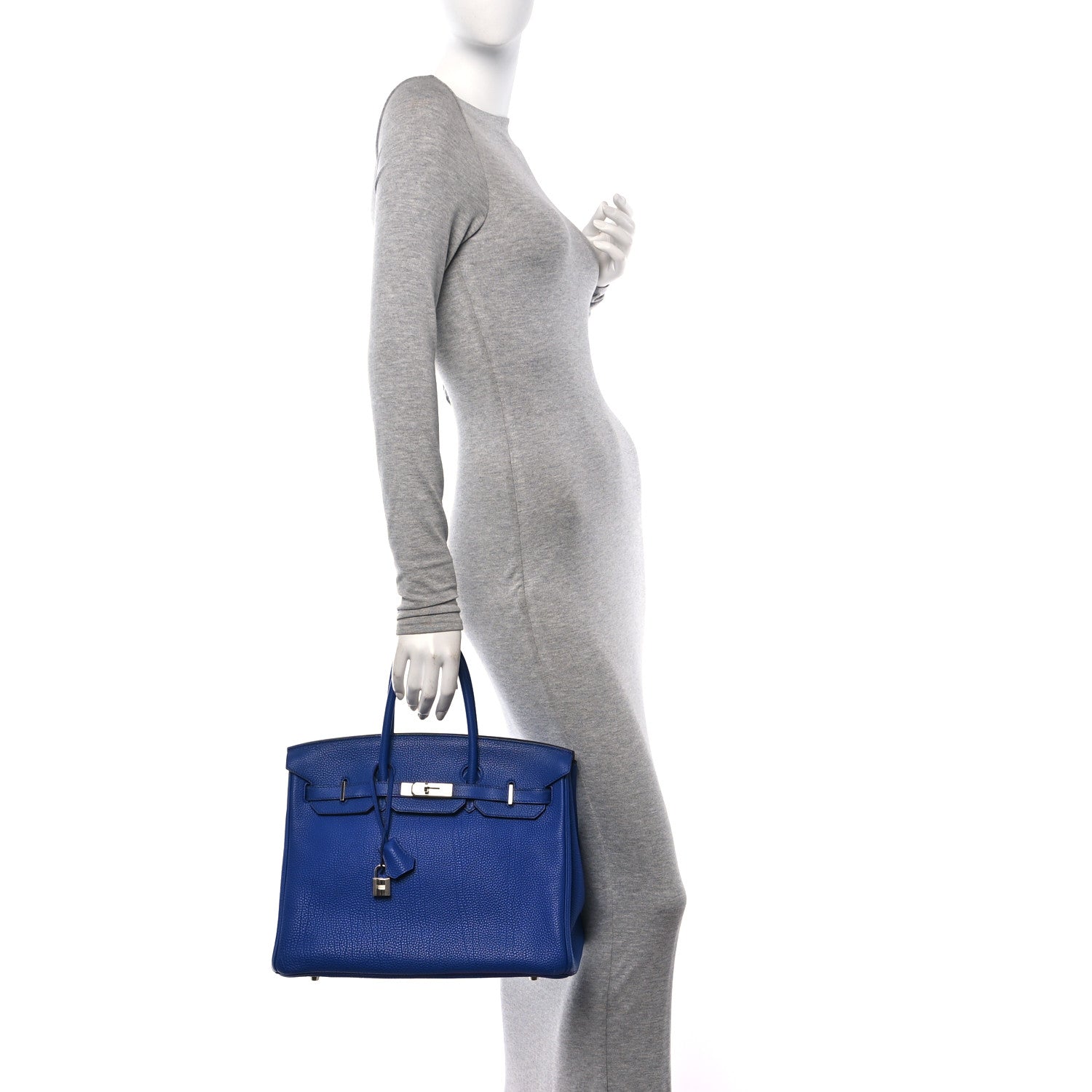 Hermes Togo Birkin 35 Bleu Electrique 2 of 13