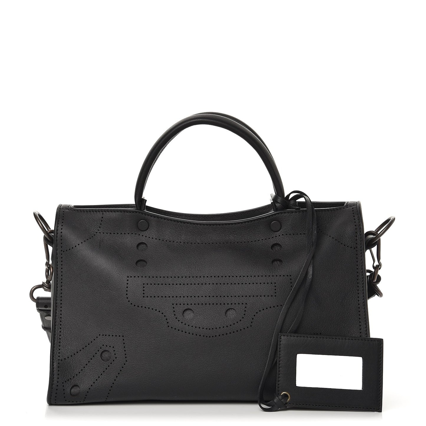 Veau Soyeux Perforated Blackout Hardware S City Black