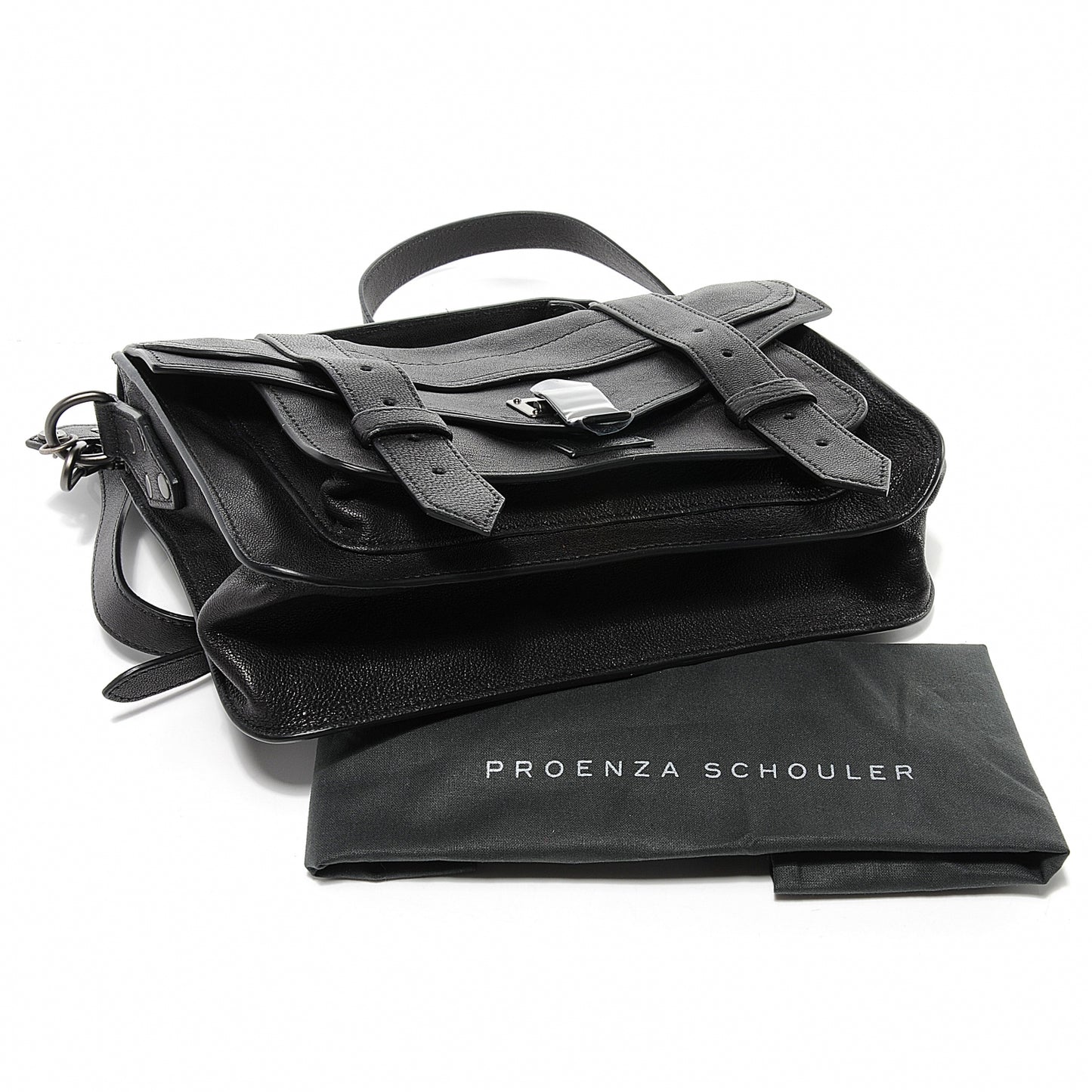 Lambskin PS1 Tiny Satchel Black