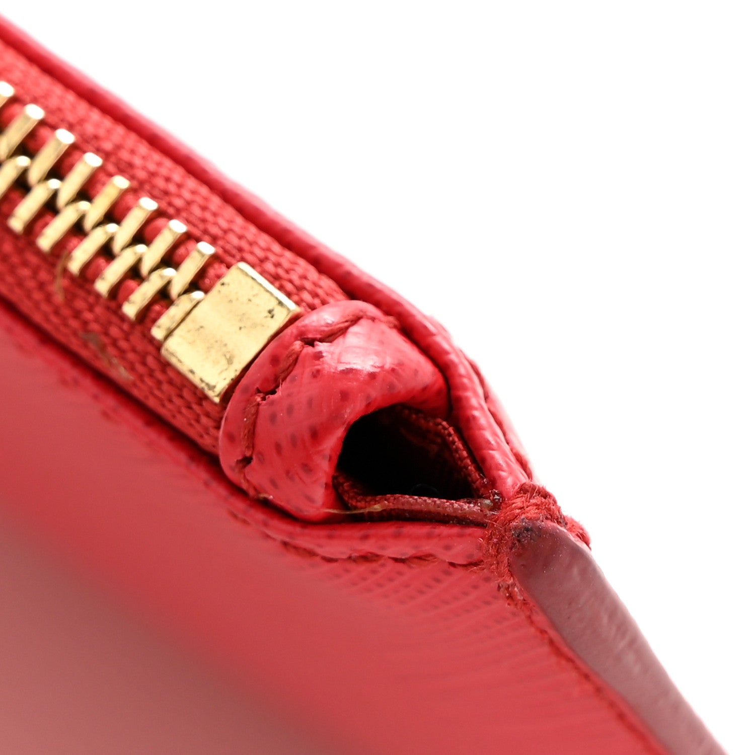 Salvatore Ferragamo Printed Calfskin Vara Bow Wristlet Clutch Red 9 of 9