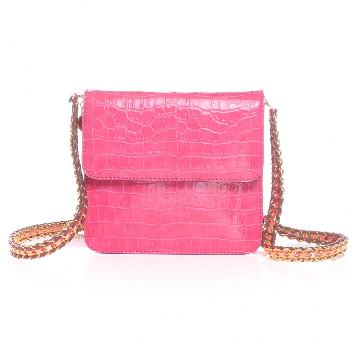Faux Croc Grace Pink