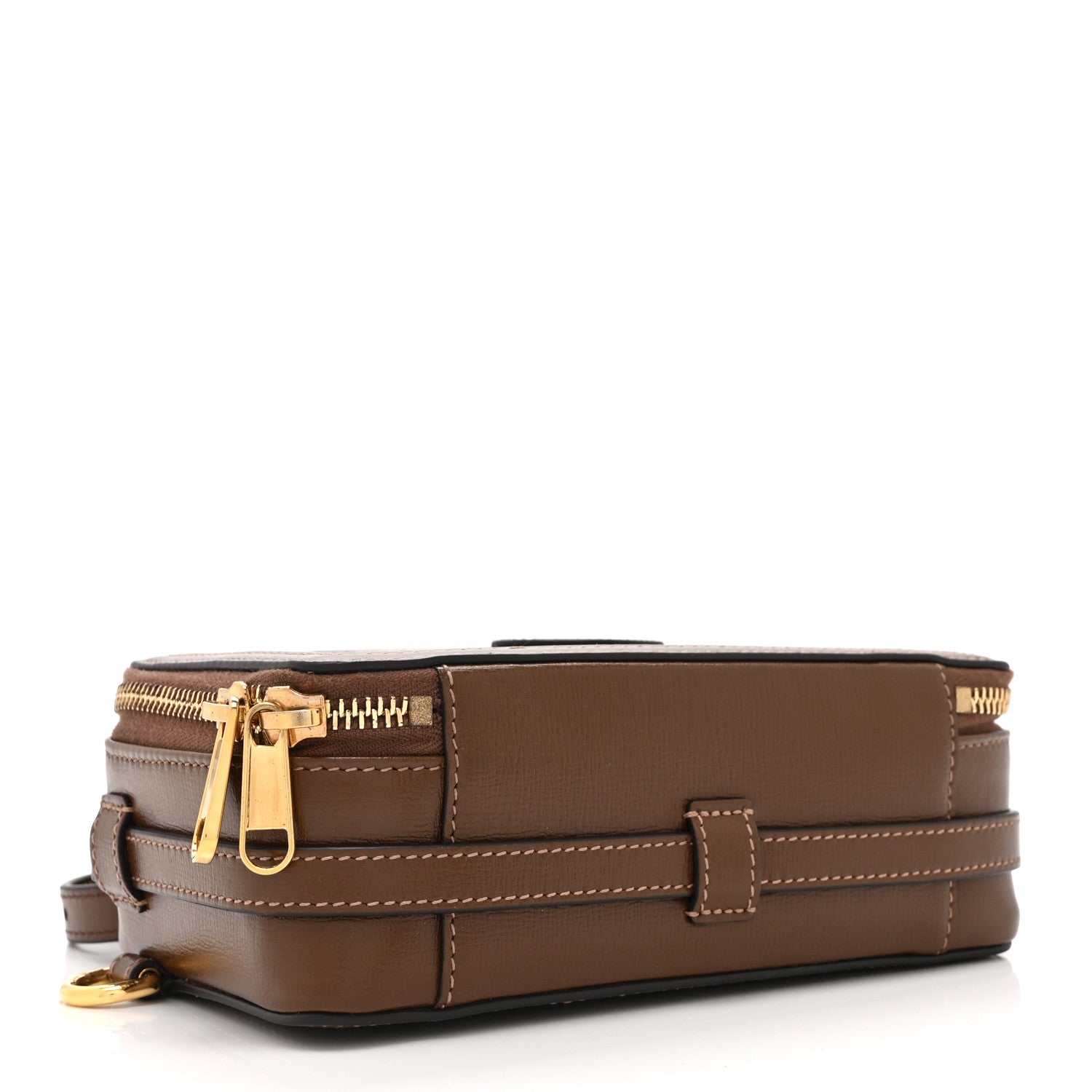 Gucci GG Supreme Monogram Azalea Calfskin Mini Retro Interlocking G Mini Shoulder Bag Beige Ebony Brown Sugar 6 of 20