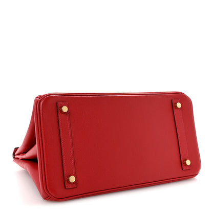 Hermes Epsom BIRKIN 30 Rouge Casaque 4 of 15
