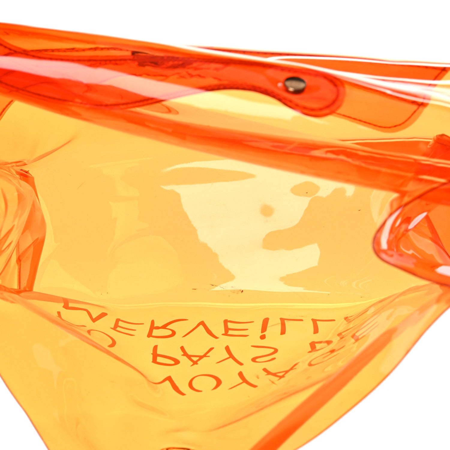 Hermes Vinyl Souvenir De L'Exposition Kelly Orange 5 of 11