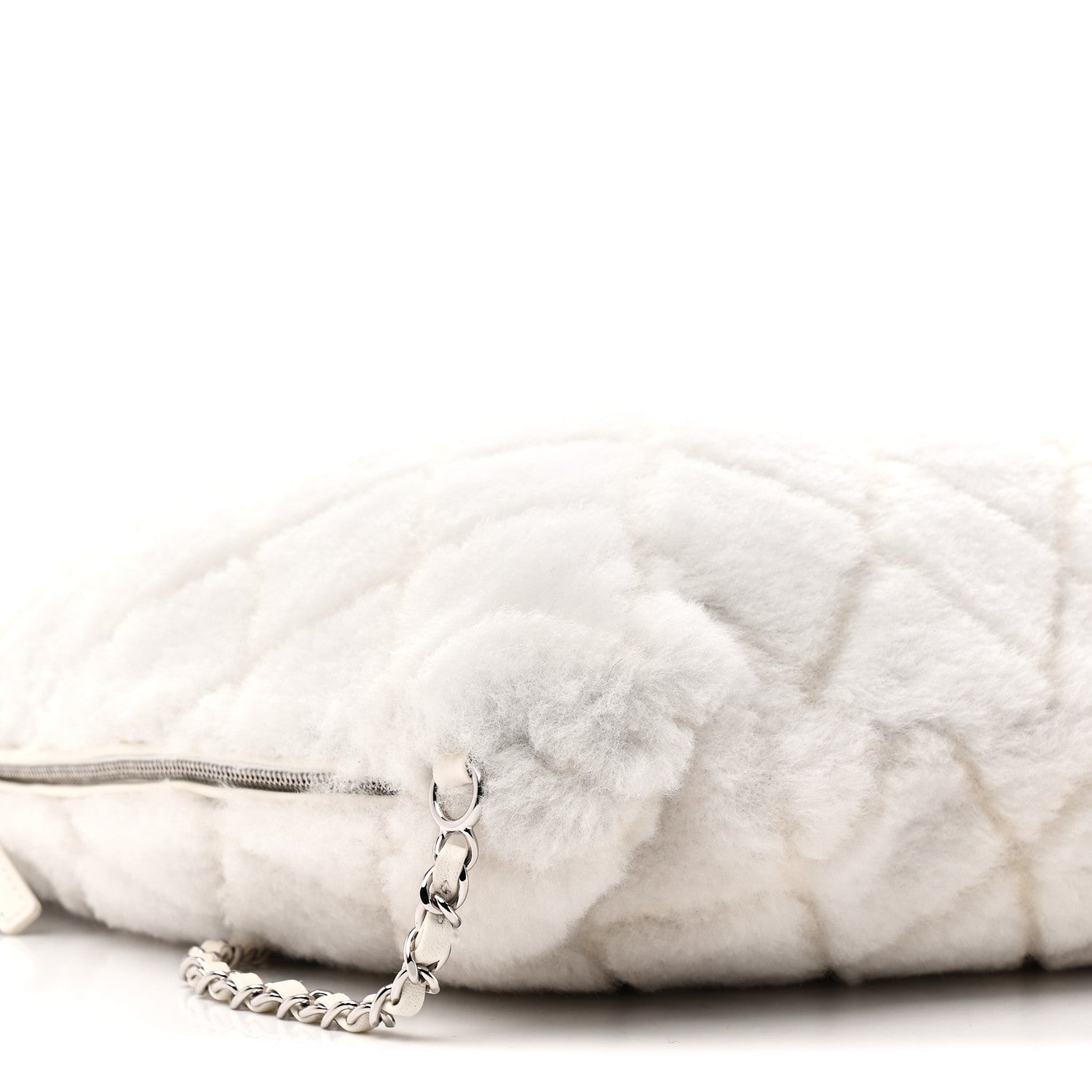 Chanel Shearling Coco Neige Backpack White 9 of 10