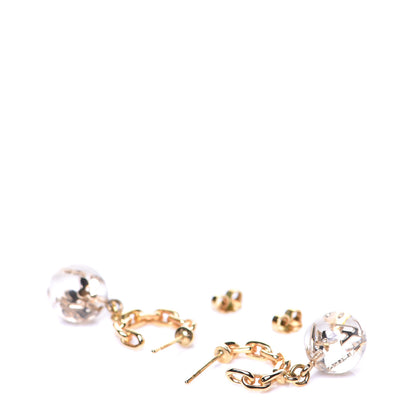 Louis Vuitton Resin Bubbles Inclusion Earrings Transparent 3 of 3
