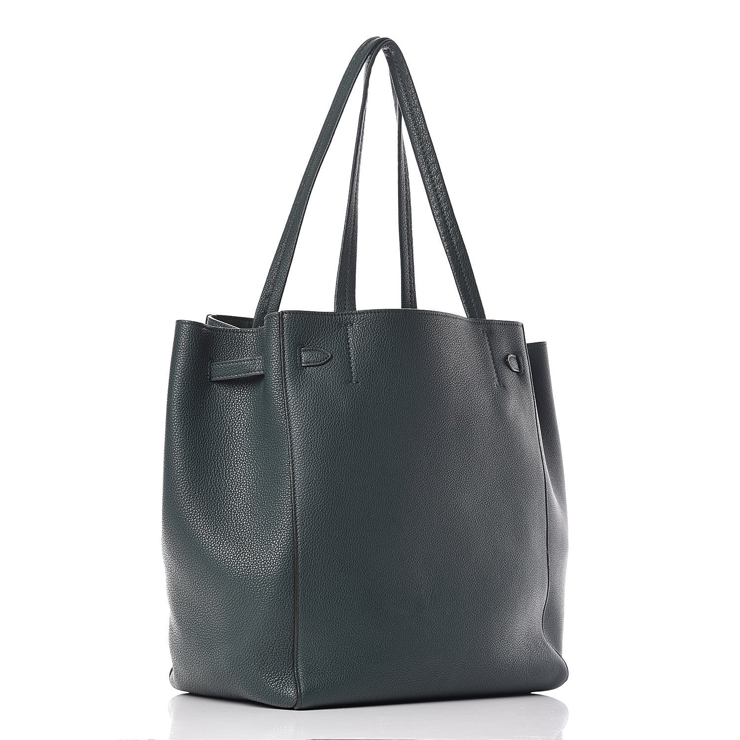 Celine Soft Grained Calfskin Small Belt Cabas Phantom Amazone 3 of 14