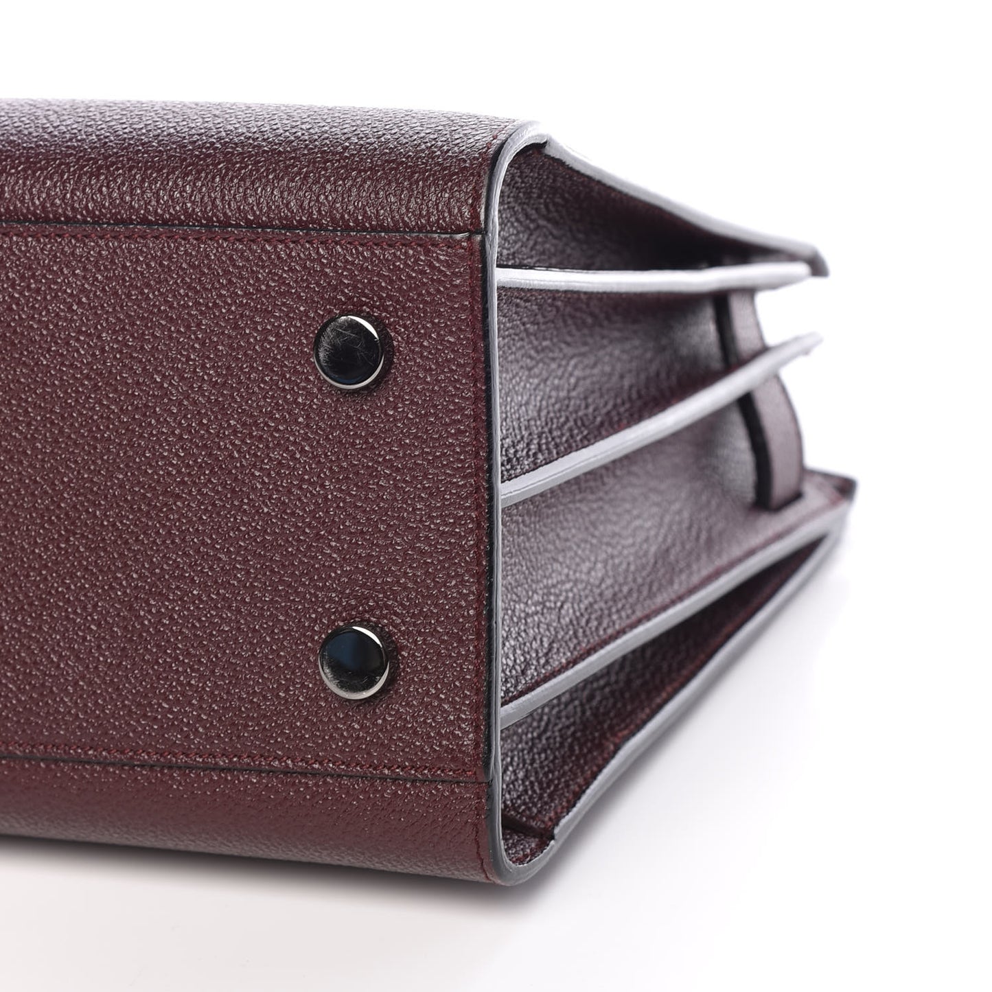 Grained Calfskin Baby Sac De Jour Amaranto