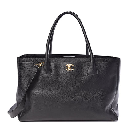 Chanel Calfskin Cerf Shopper Tote Black 1 of 12