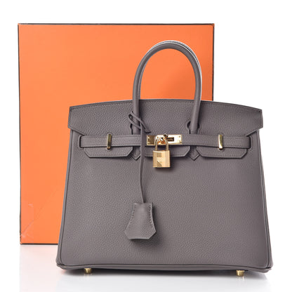 Hermes Togo Birkin 25 Etain 31 of 31