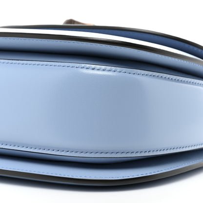 Gucci Boarded Dyana Lux Calfskin Web Small Bamboo 1947 Top Handle Bag Blue 9 of 10