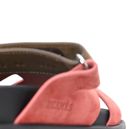 Hermes Suede Goatskin Womens Chypre Sandals 40 Rouge Tomette Terre Ambree 9 of 9