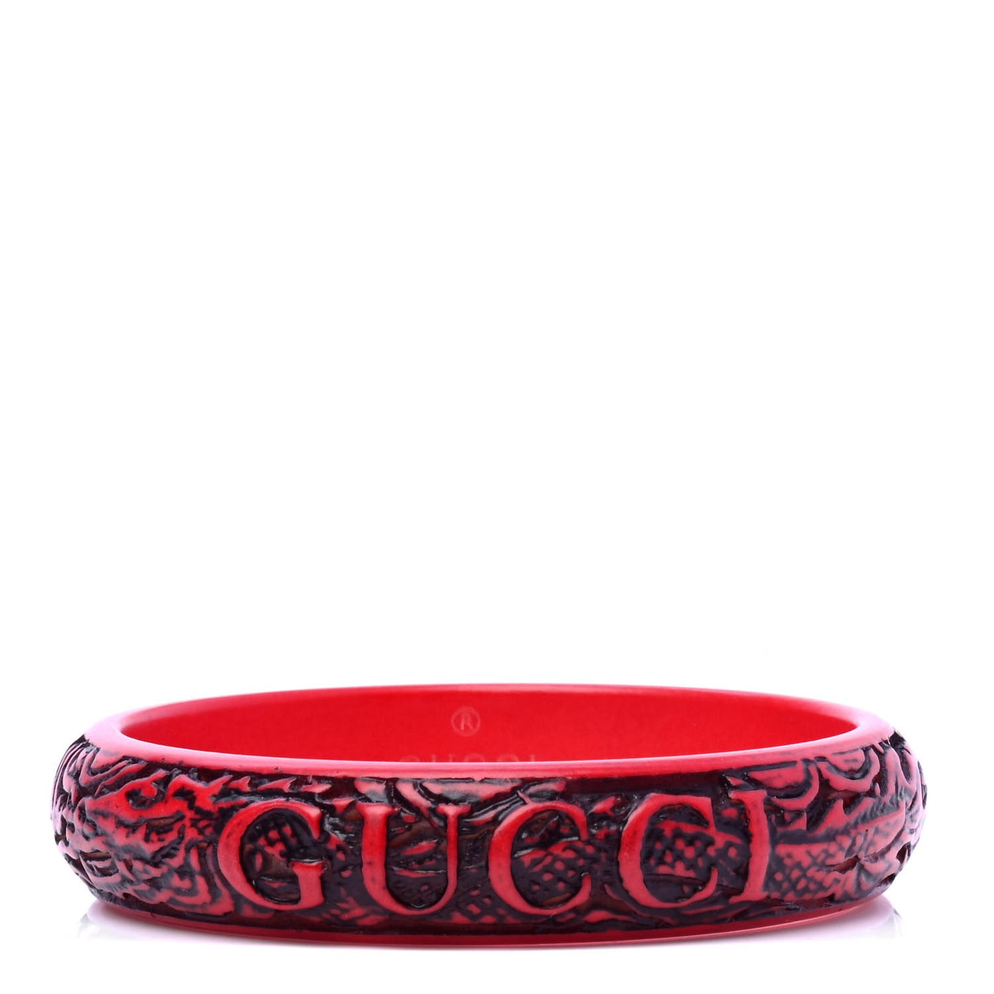 Resin Flora Bracelet Red