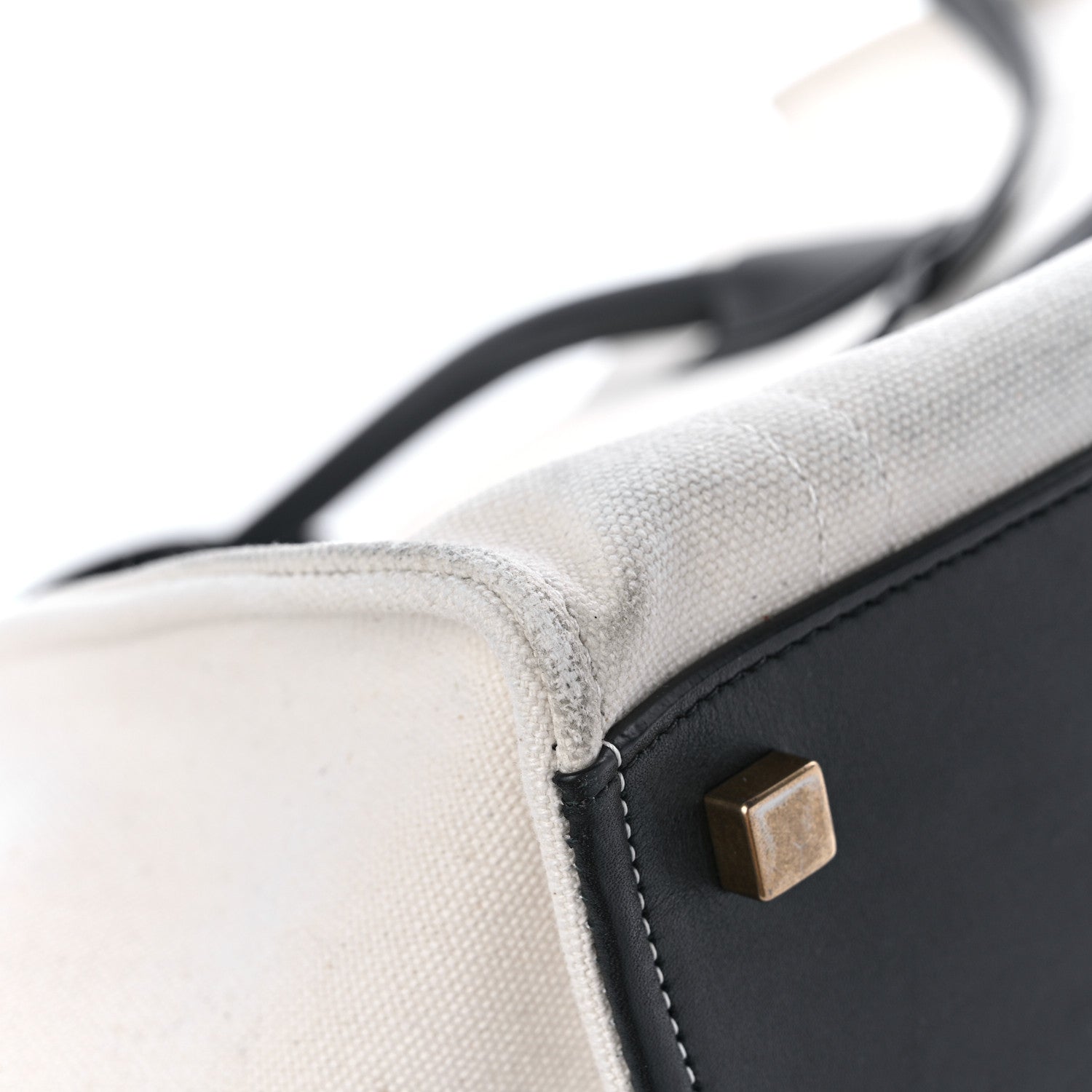 Celine Cotton Canvas Medium Phantom Luggage White 8 of 12