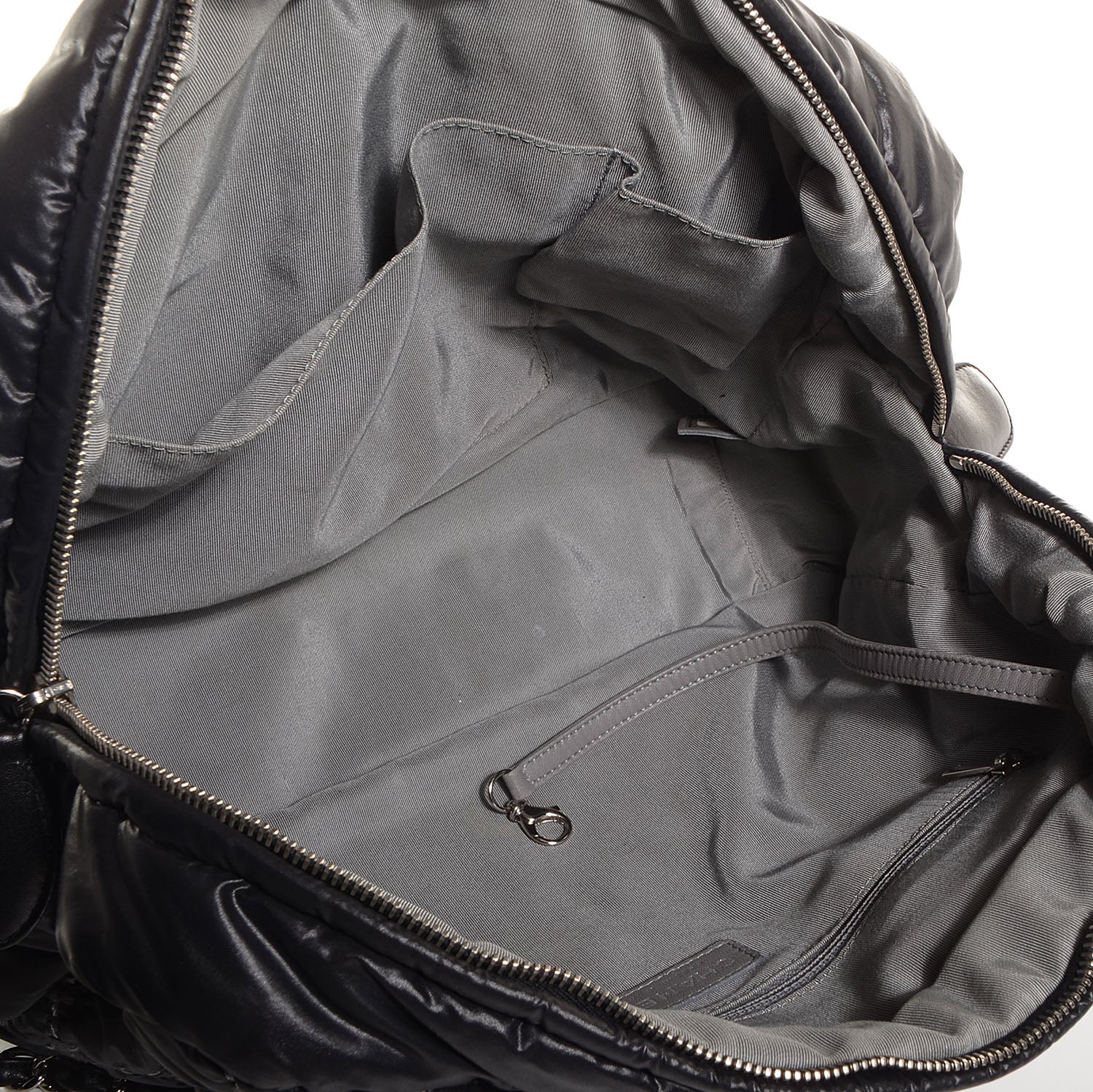 Chanel Nylon Tweed Stitch Bubble Quilt Camera Case Black 5 of 7