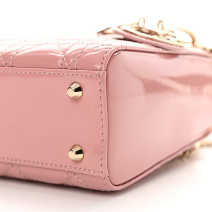 Christian Dior Patent Cannage Mini Lady Dior Pink 10 of 10
