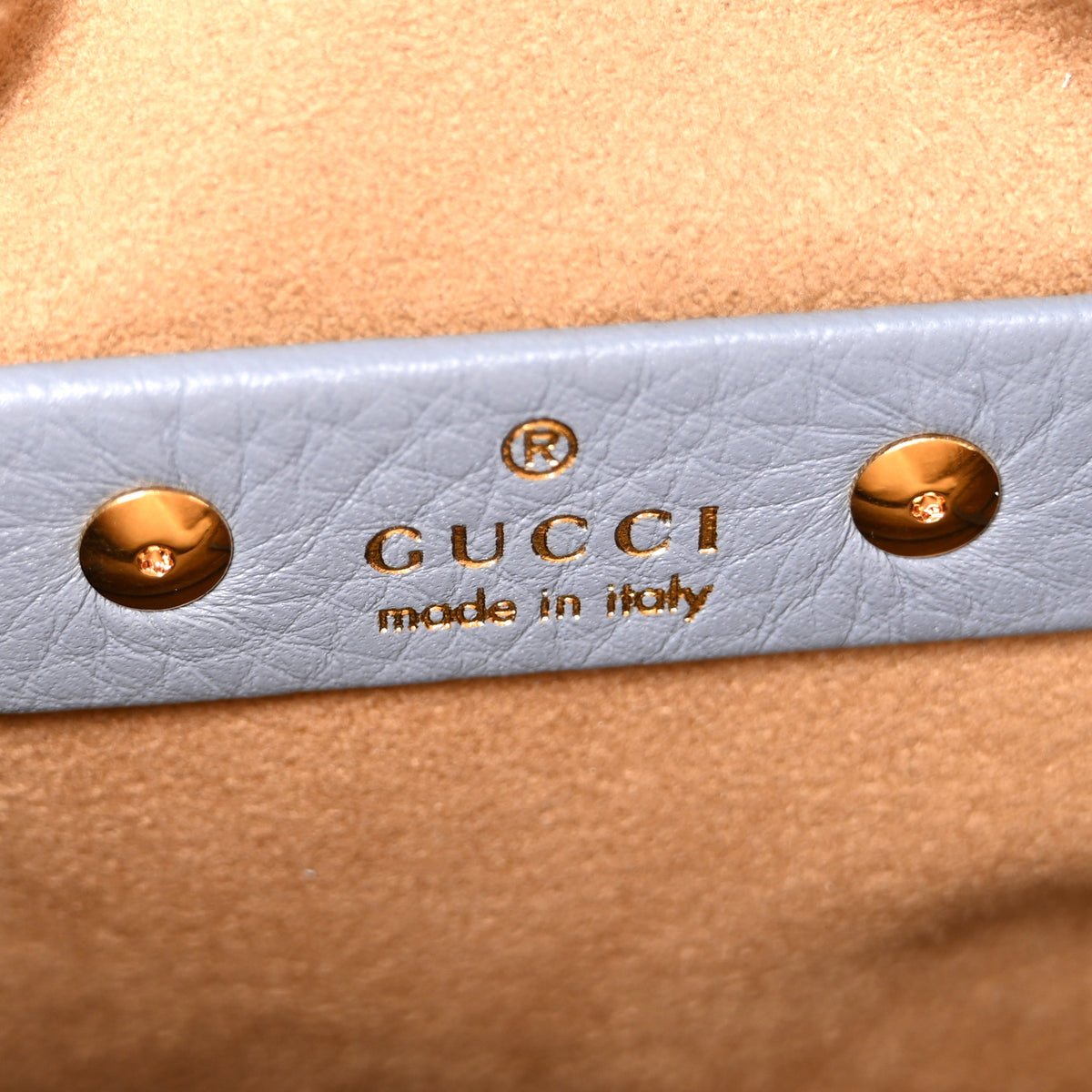 Gucci Grained Calfskin Softbit Medium Shoulder Bag Dusty Blue 6 of 12