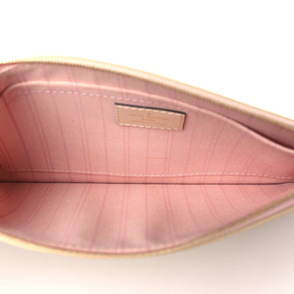 Louis Vuitton Damier Azur Neverfull MM GM Pochette Rose Ballerine 5 of 10