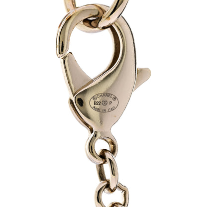 Chanel CC Heart Chain Pendant Necklace Gold 5 of 6