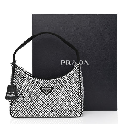 Prada Satin Crystal Mini Re-Edition 2000 Bag Cristal 11 of 11