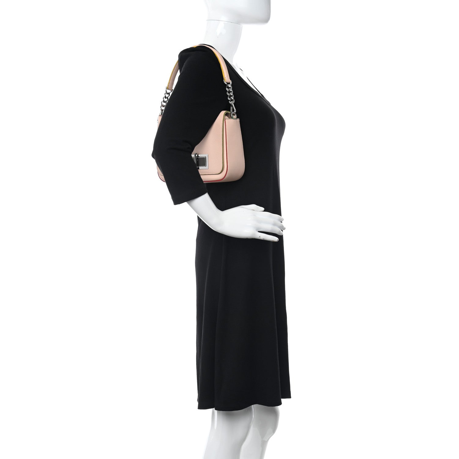 Fendi Vitello Dolce 3Baguette Shoulder Bag Camelia 2 of 16