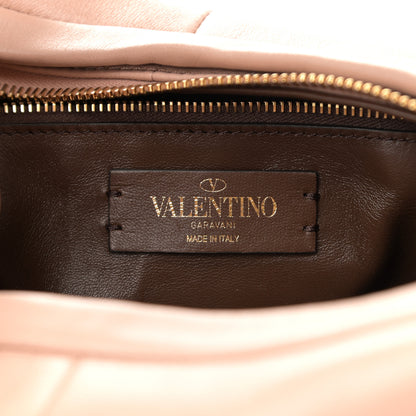 Valentino Garavani Nappa Small Roman Stud Hobo Rose Cannelle 6 of 9