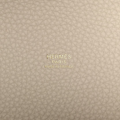 Hermes Taurillon Clemence Picotin Lock 22 MM Craie 6 of 10