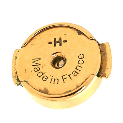 Hermes Gold Lacquered Pop H Earrings Orange 5 of 6