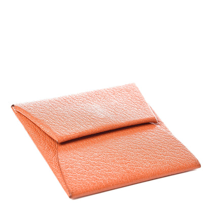 Hermes Chevre Mysore Bastia Coin Purse Feu 4 of 12