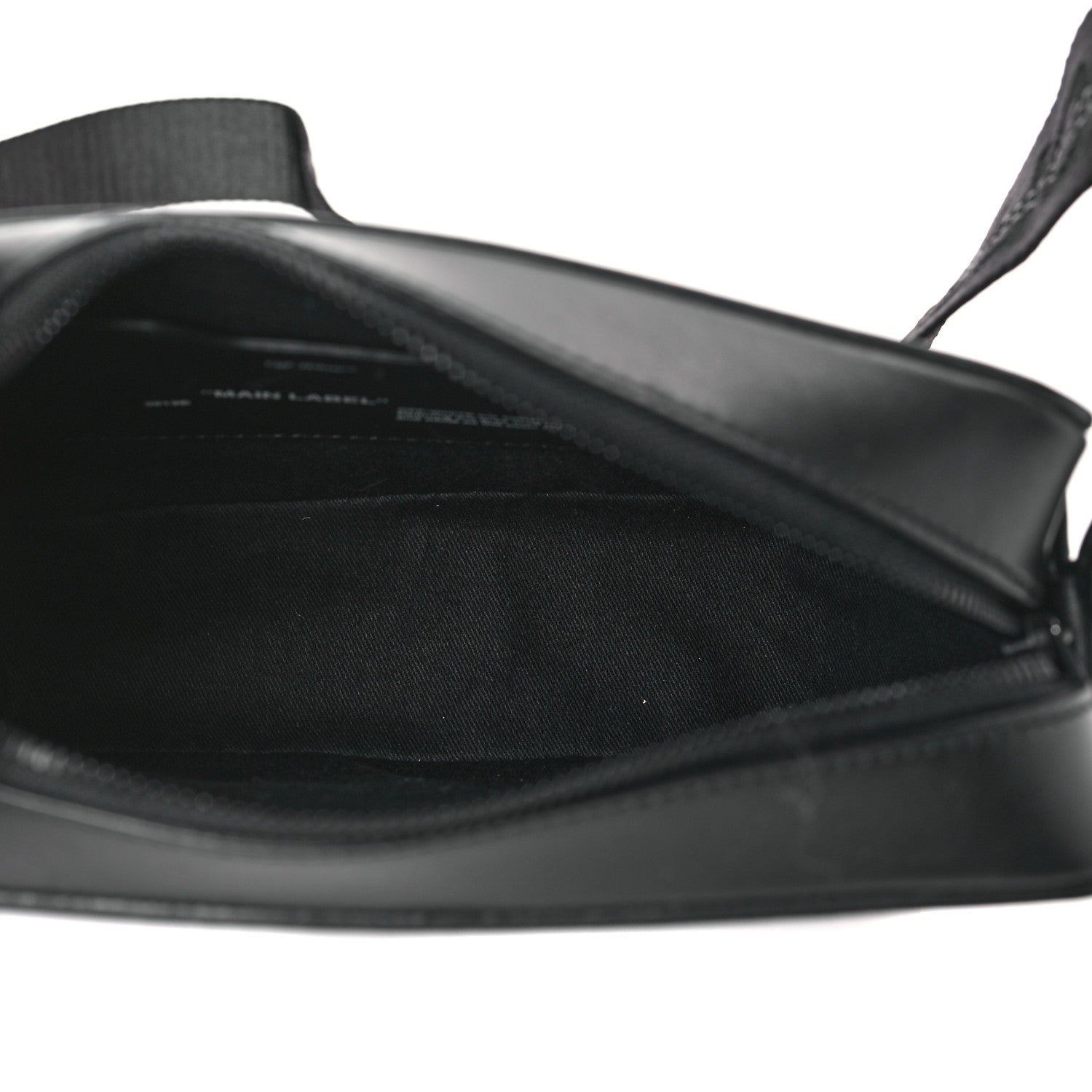 Off-White Calfskin Diag Binder Clip Camera Belt Bag Black 5 of 8