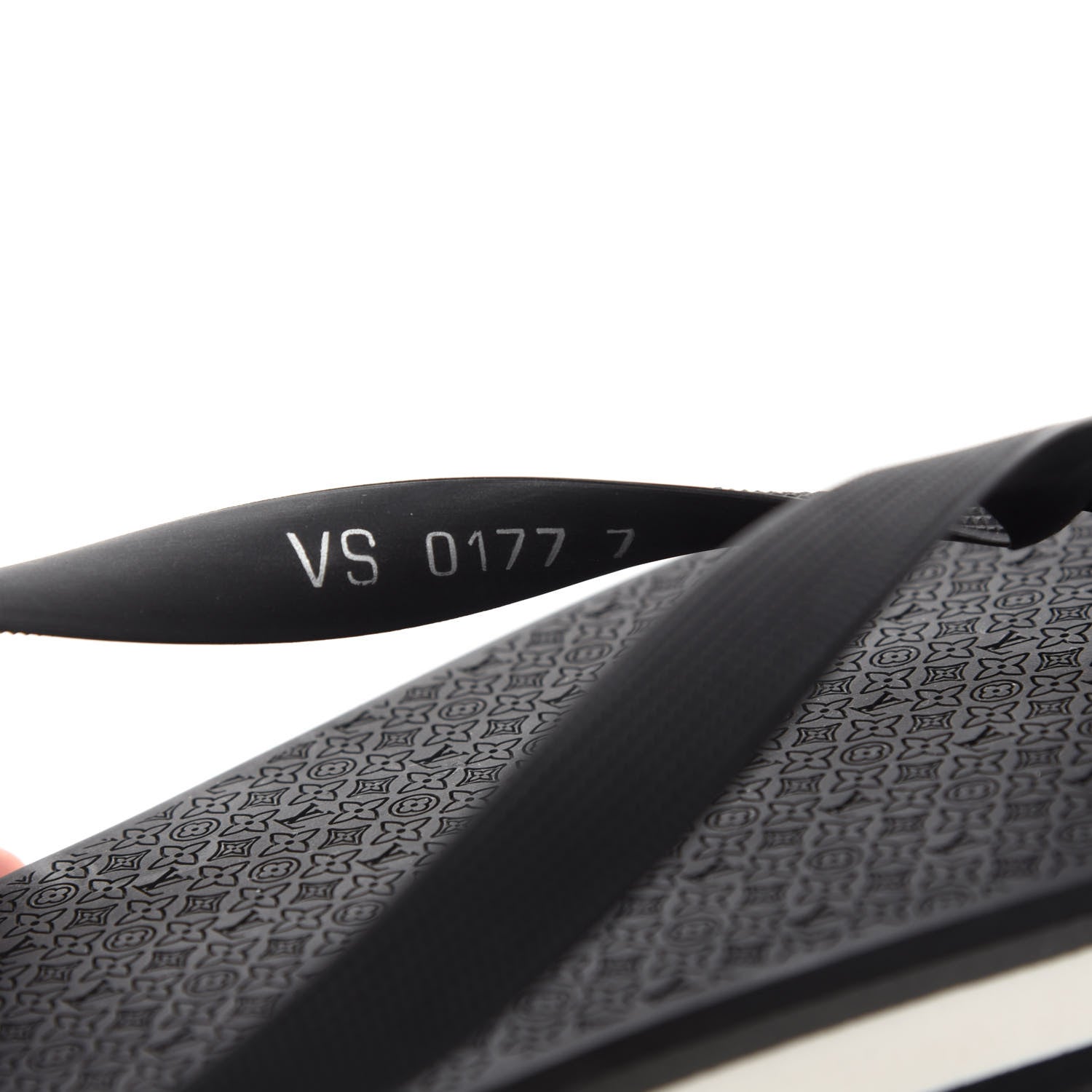 Louis Vuitton Rubber Mens Molitor Thong Sandals 7 Black 8 of 8