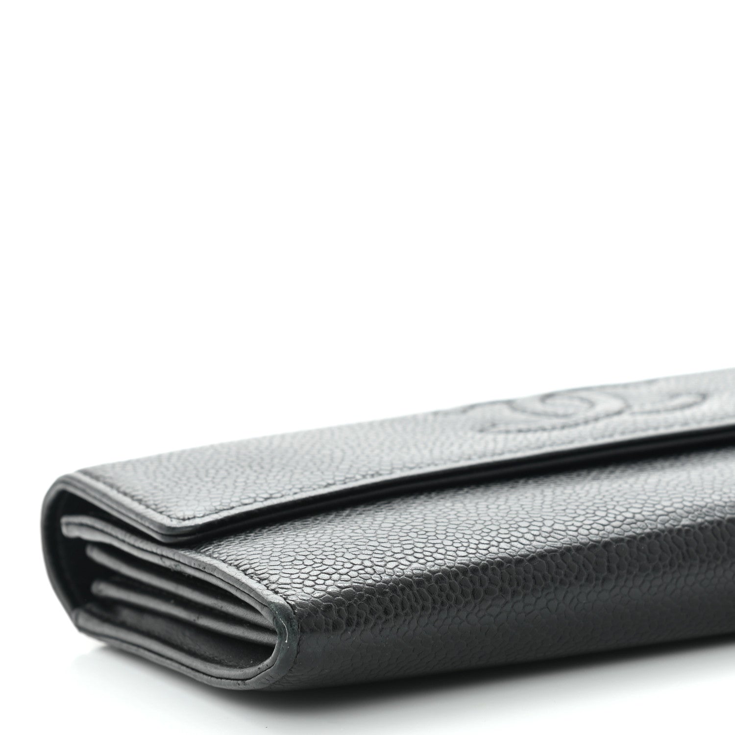 Chanel Caviar Timeless CC Large Gusset Flap Wallet Black 10 of 11