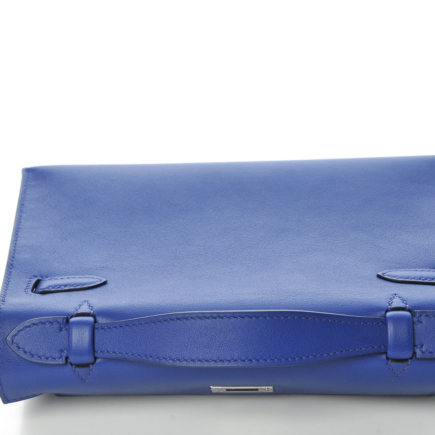 Hermes Swift Kelly Pochette Clutch Bleu Electrique 23 of 24
