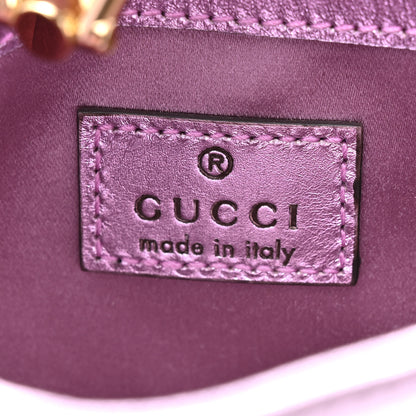 Gucci Laminated Nappa Nano Jackie 1961 Hobo Metallic Rosa 6 of 11