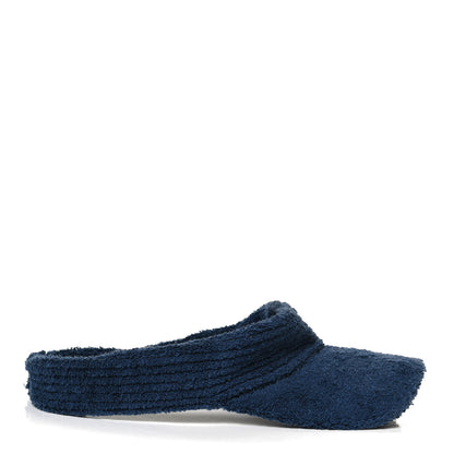 Chanel Cotton Terrycloth CC Visor Blue 4 of 7