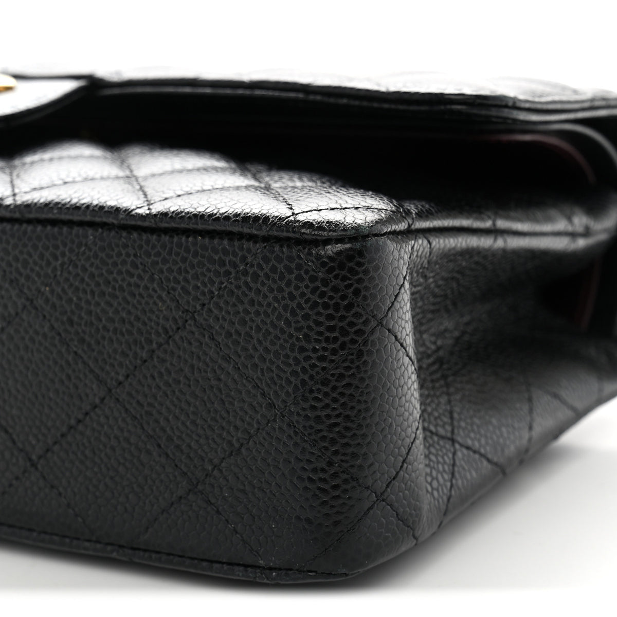 Chanel Caviar Quilted Medium Double Flap Black 10 of 11
