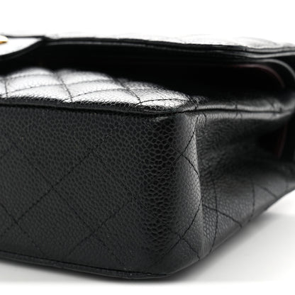 Chanel Caviar Quilted Medium Double Flap Black 10 of 11