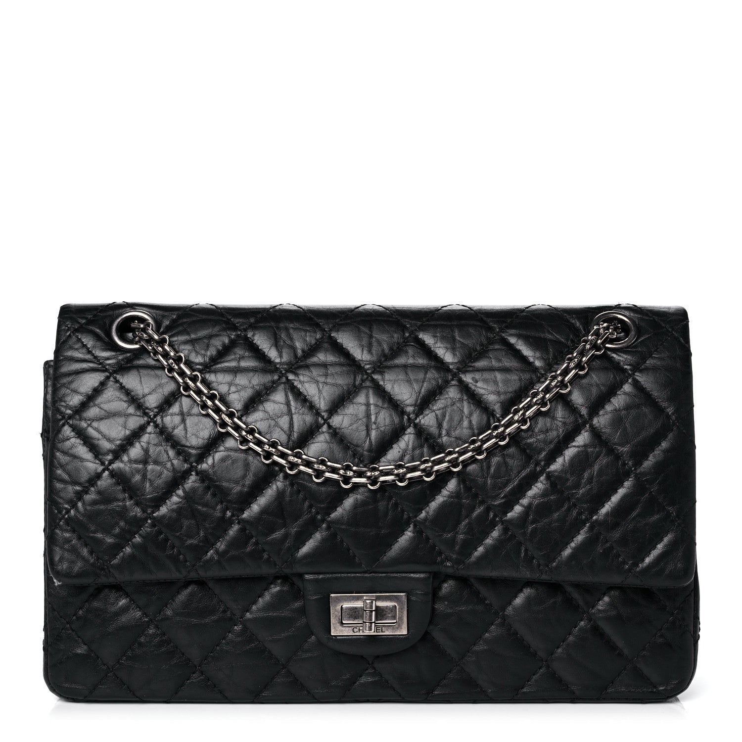 Chanel Aged Calfskin Quilted 2.55 Reissue 226 Flap Black 1 of 13