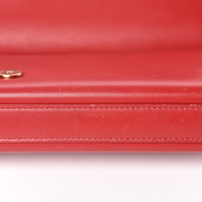 Saint Laurent Calfskin Cassandre Clutch Rouge Orient 14 of 15