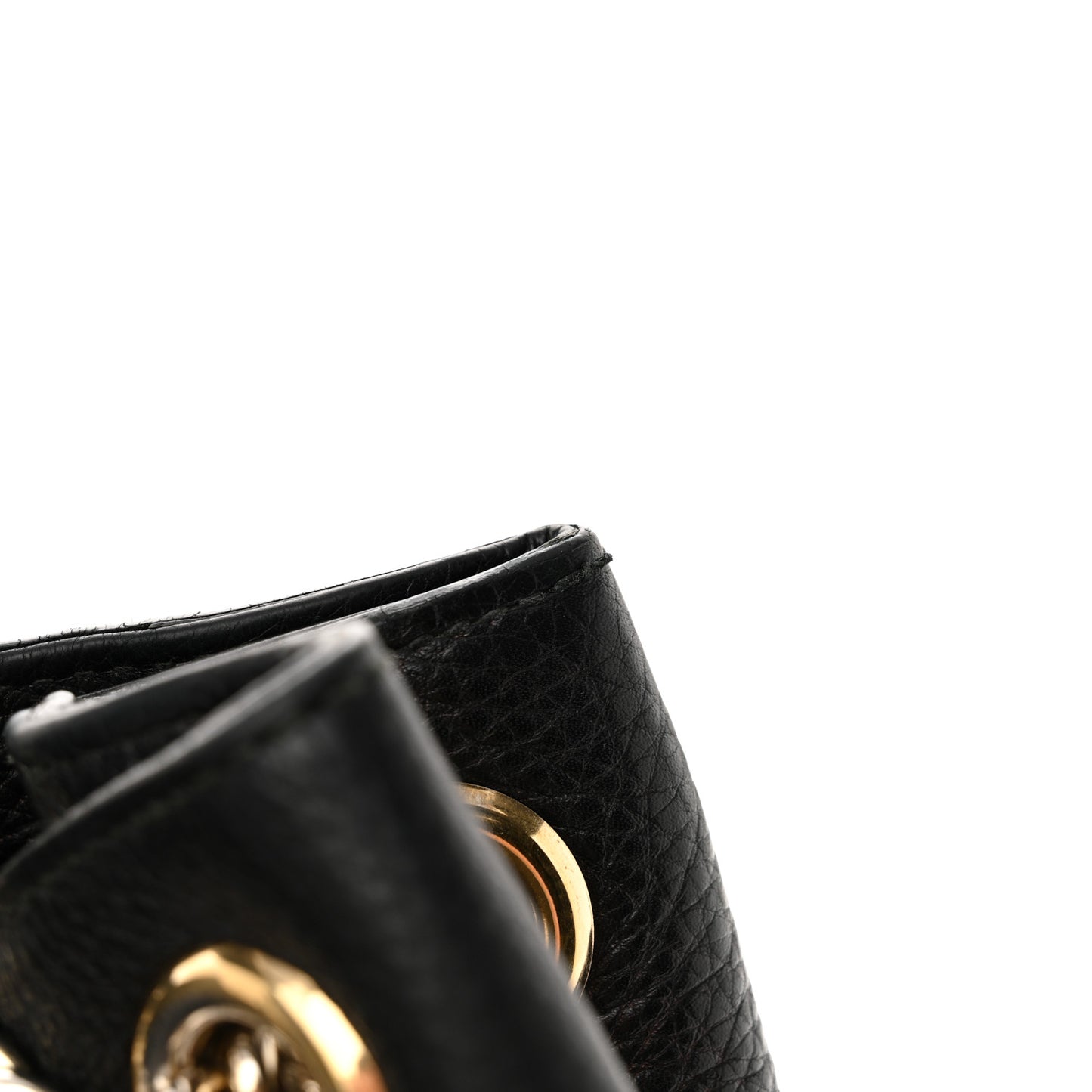 Pebbled Calfskin Medium Soho Chain Shoulder Bag Black