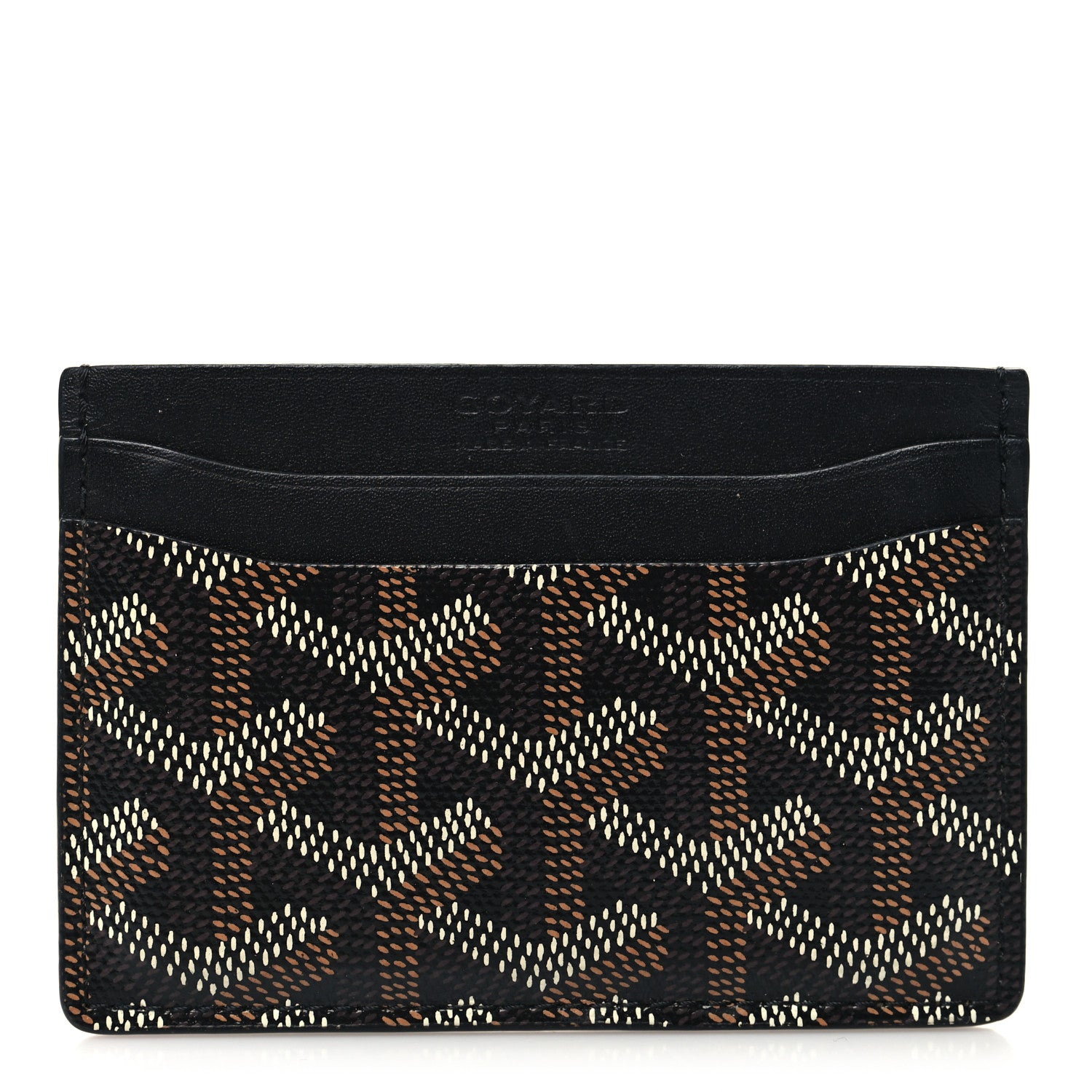 Goyard Goyardine Saint Sulpice Card Holder Black 1 of 7