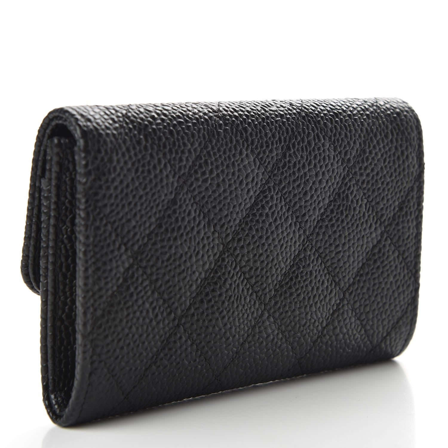 Chanel Caviar Quilted Flap Card Holder Black 3 of 7