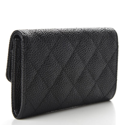Chanel Caviar Quilted Flap Card Holder Black 3 of 7