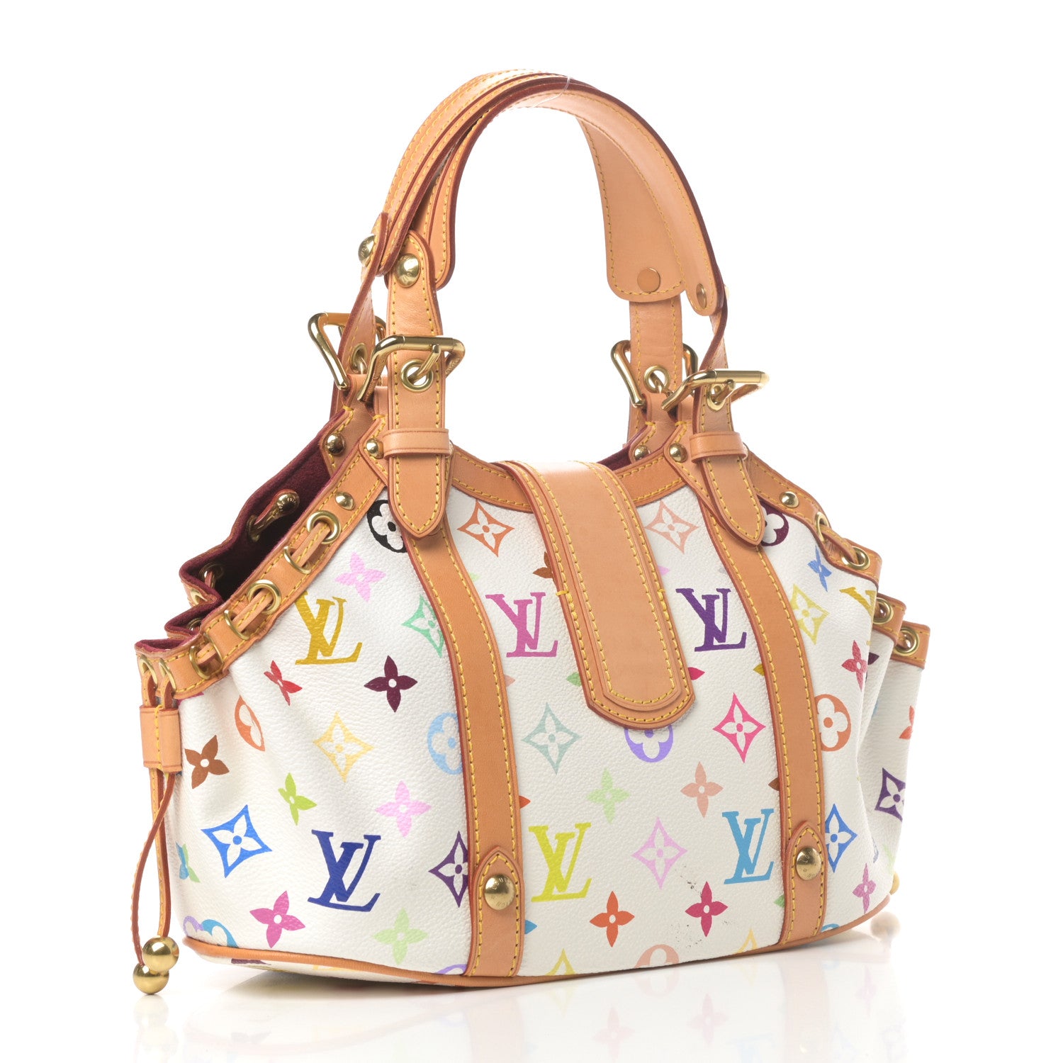 Louis Vuitton Monogram Multicolor Theda GM White 3 of 8