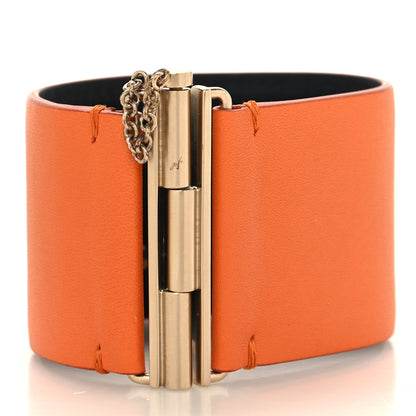Chanel Calfskin CC Wide Cuff M Orange 3 of 6