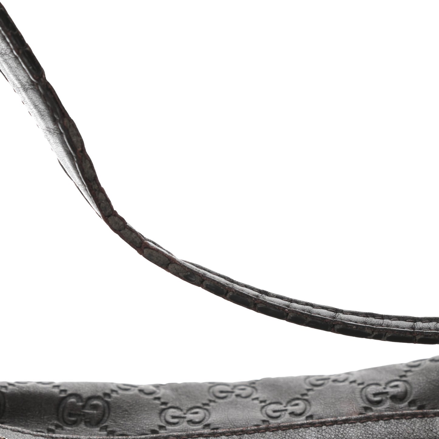 Guccissima Large Bree Hobo Dark Brown