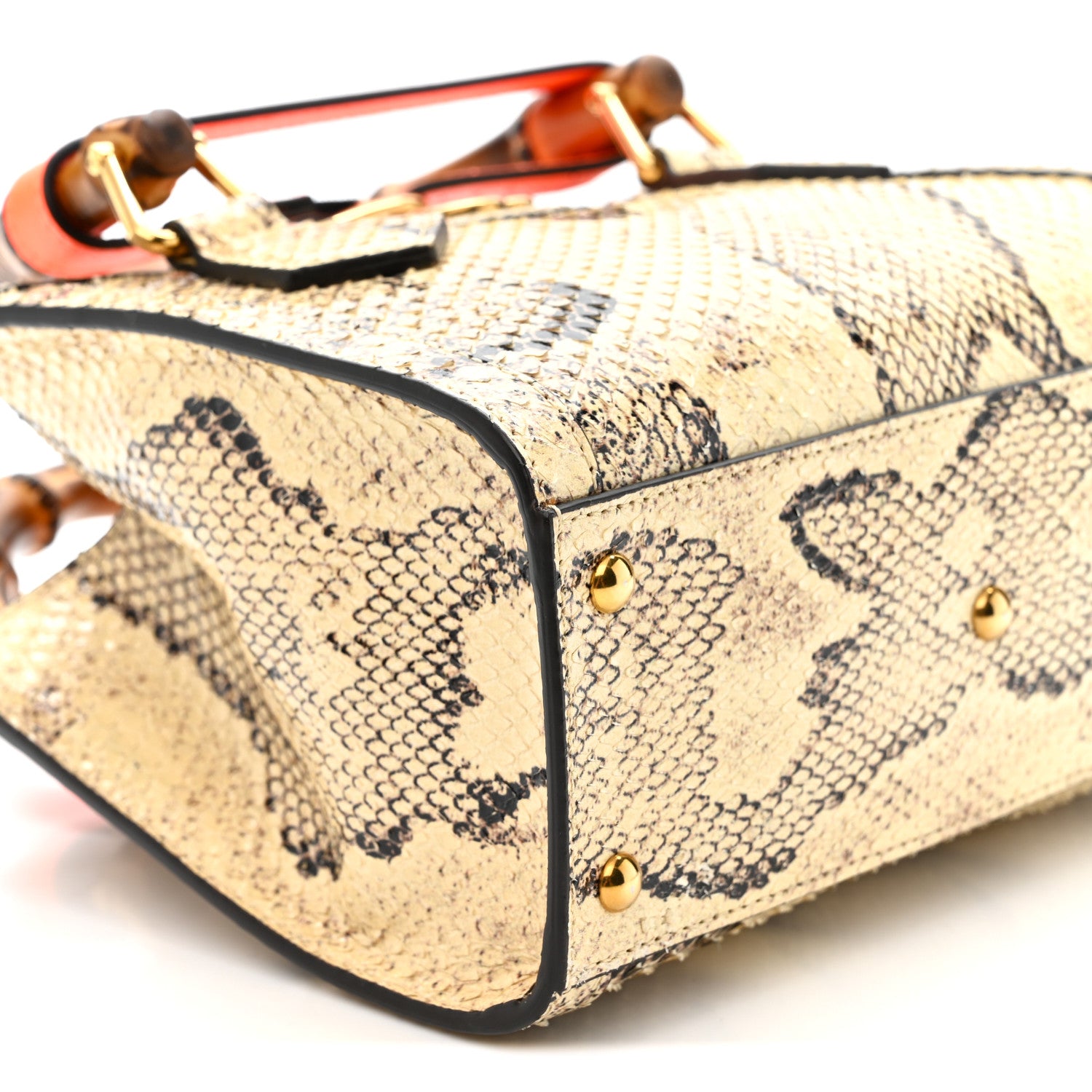 Gucci Snakeskin Mini Diana Tote Bag Beige 9 of 12