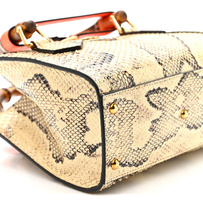 Gucci Snakeskin Mini Diana Tote Bag Beige 9 of 12