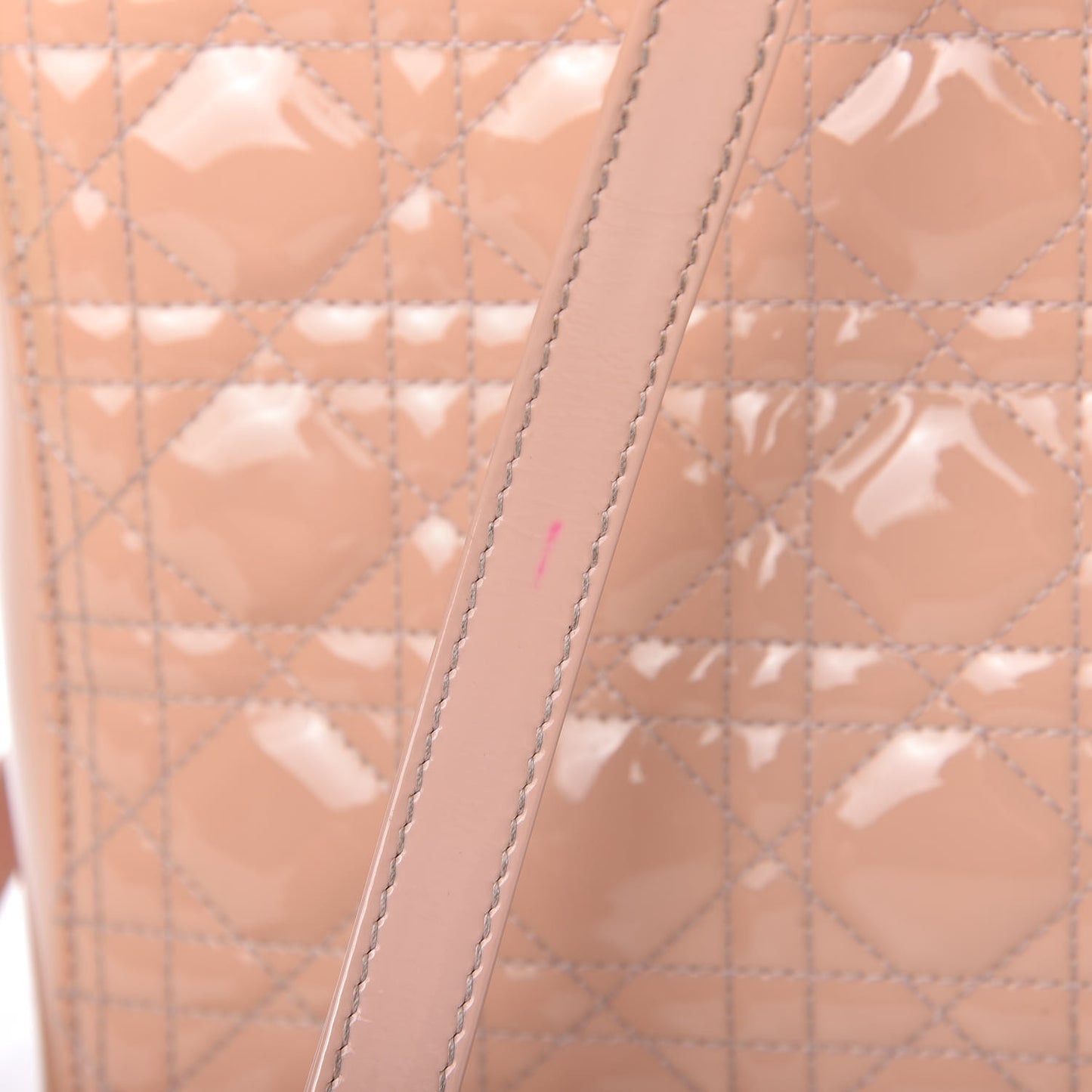 Patent Cannage Large Lady Dior Light Pink
