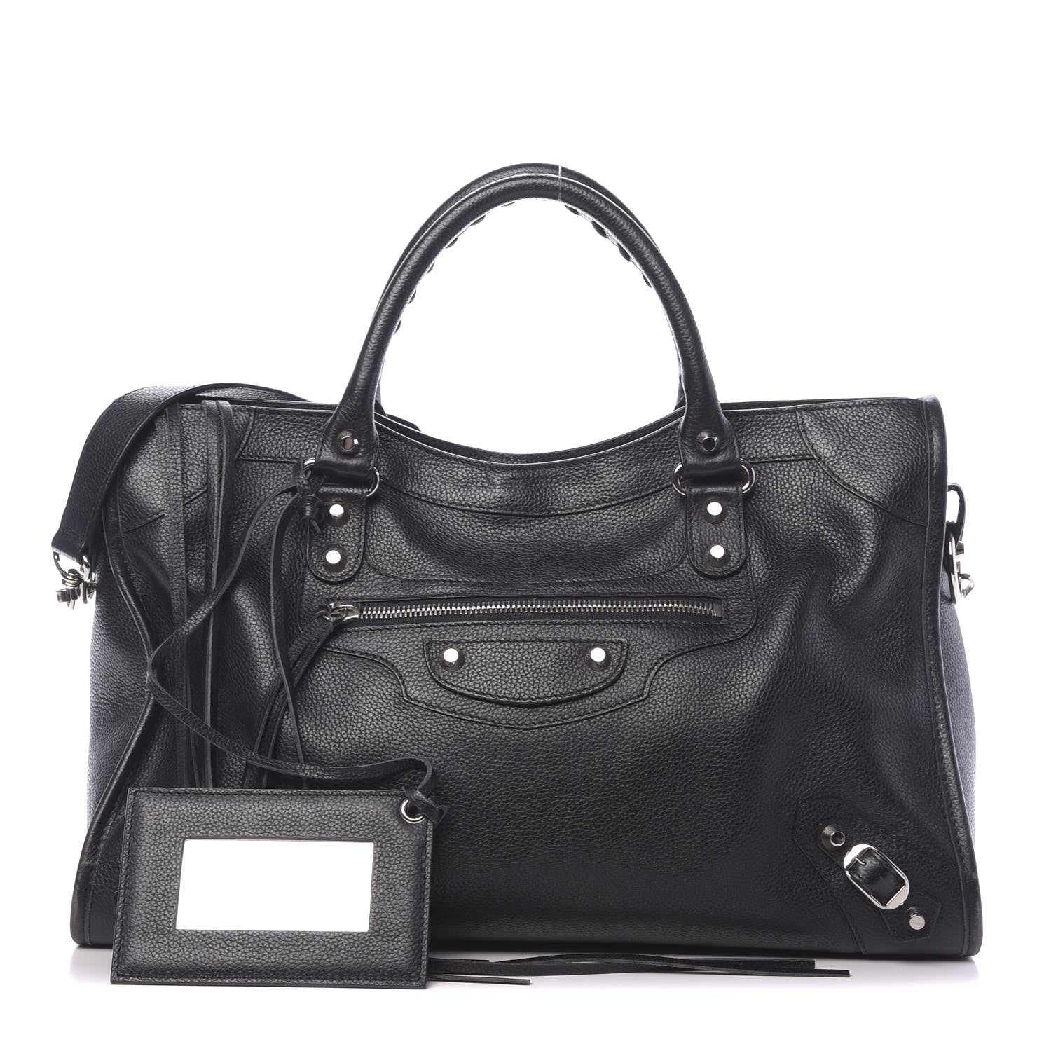 Balenciaga Vibrato Calfskin Classic Silver Hardware City Black 1 of 10